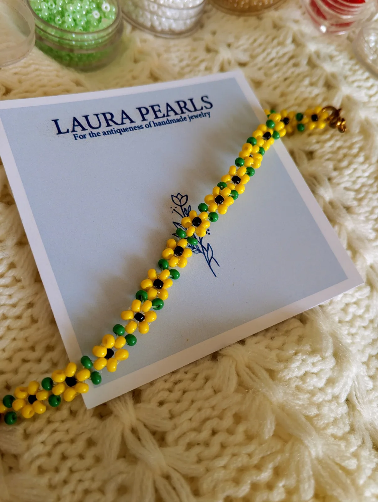 Flower Bead Bracelet, photo 2