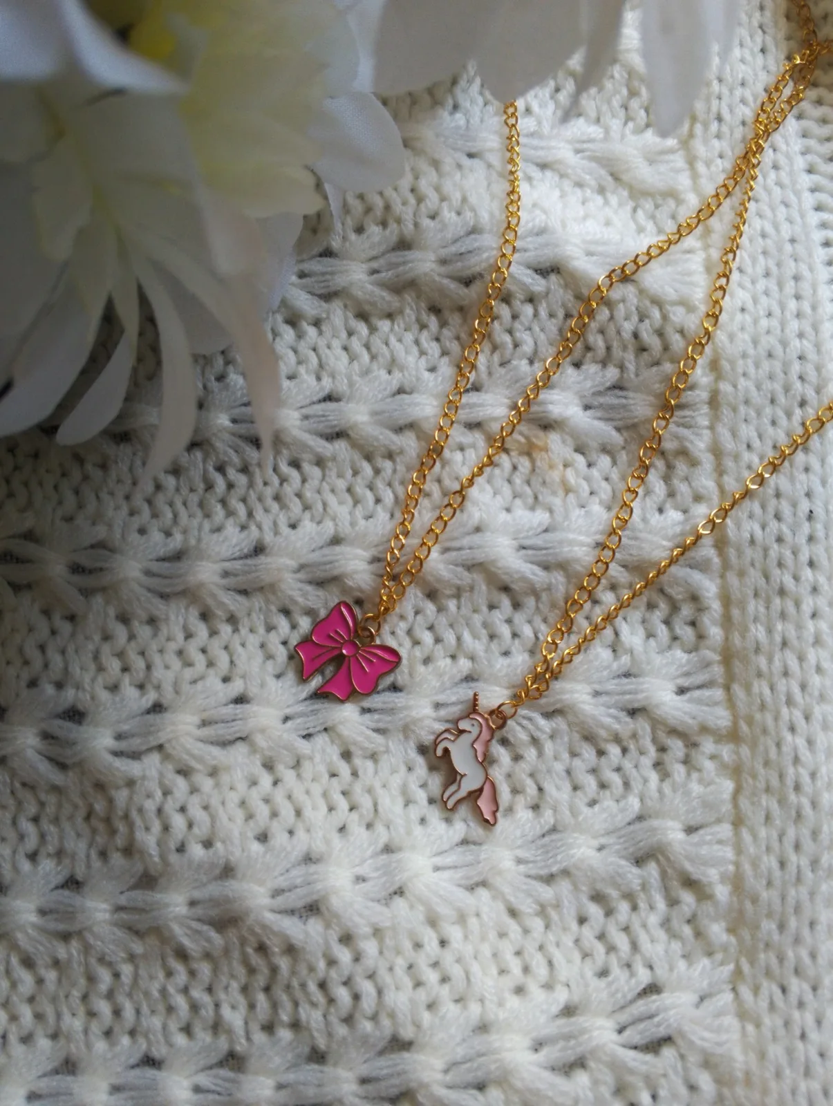 Butterfly & Unicorn Pendant Necklace, photo 2