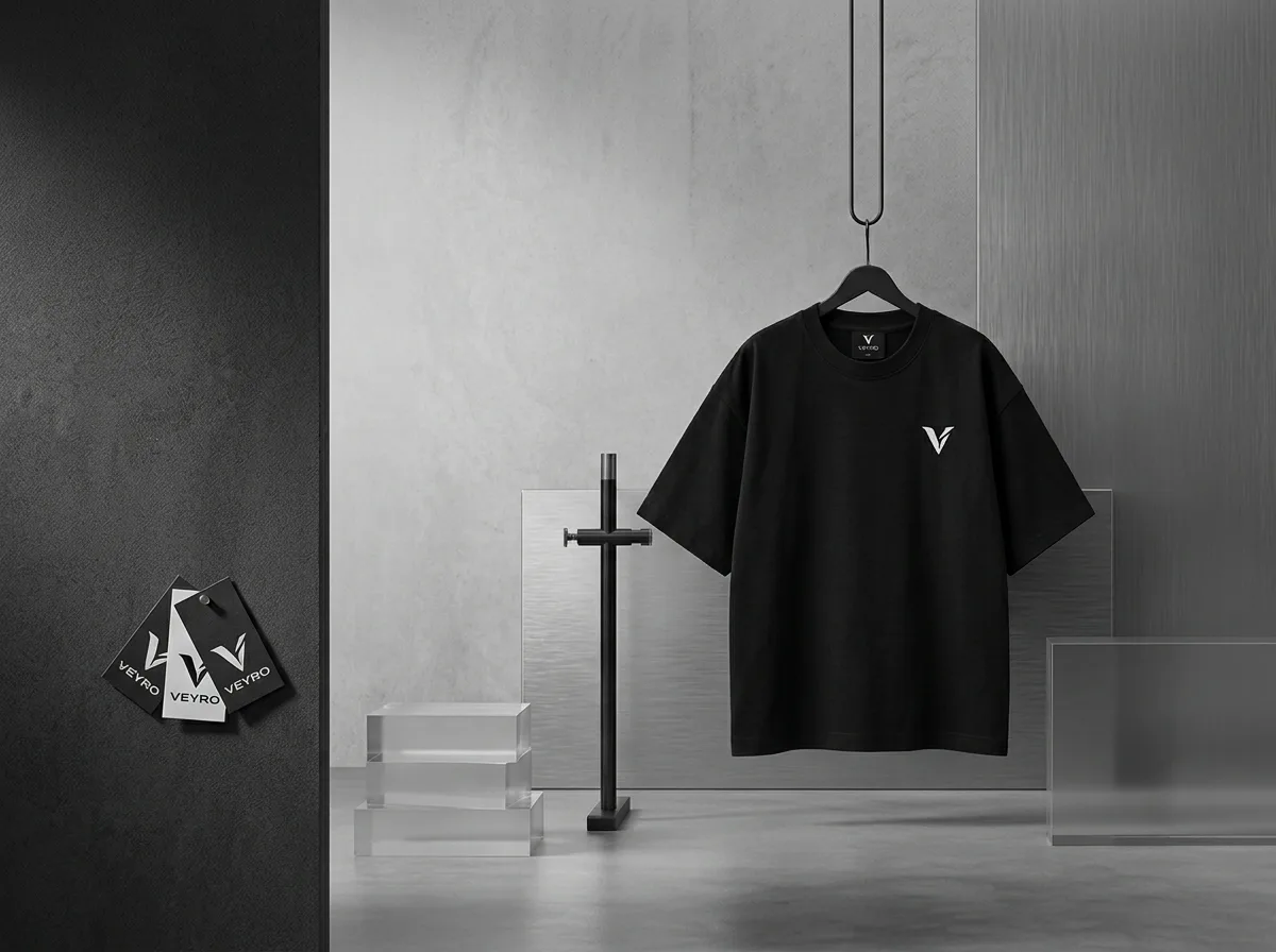 VEYRO VEYRO Signature Oversized Tee, black