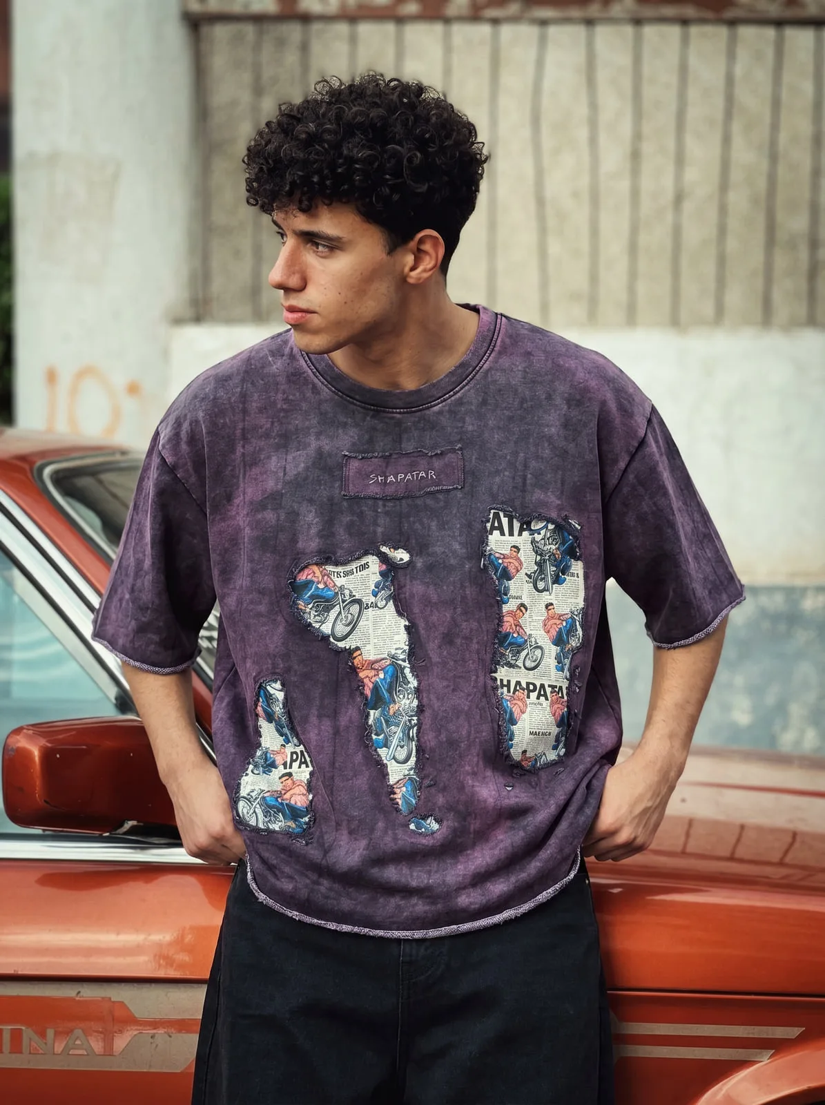 Shapatar Tee in Purple