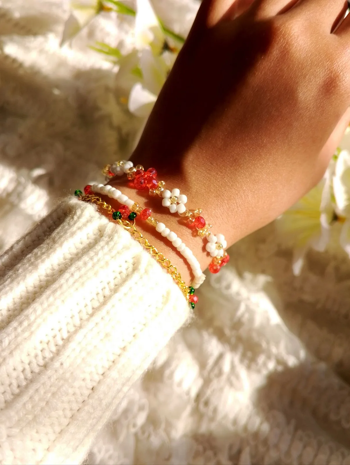 Red Desire Bracelet Set (3 pieces), photo 2
