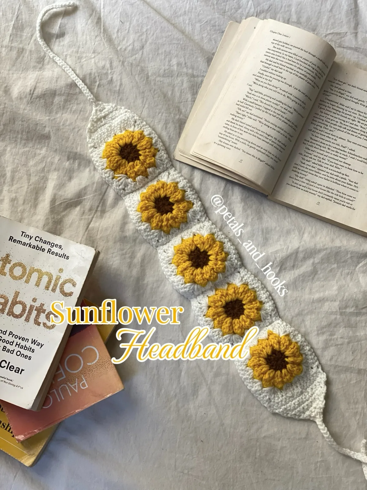 Petals and Hooks Sunflower Headband