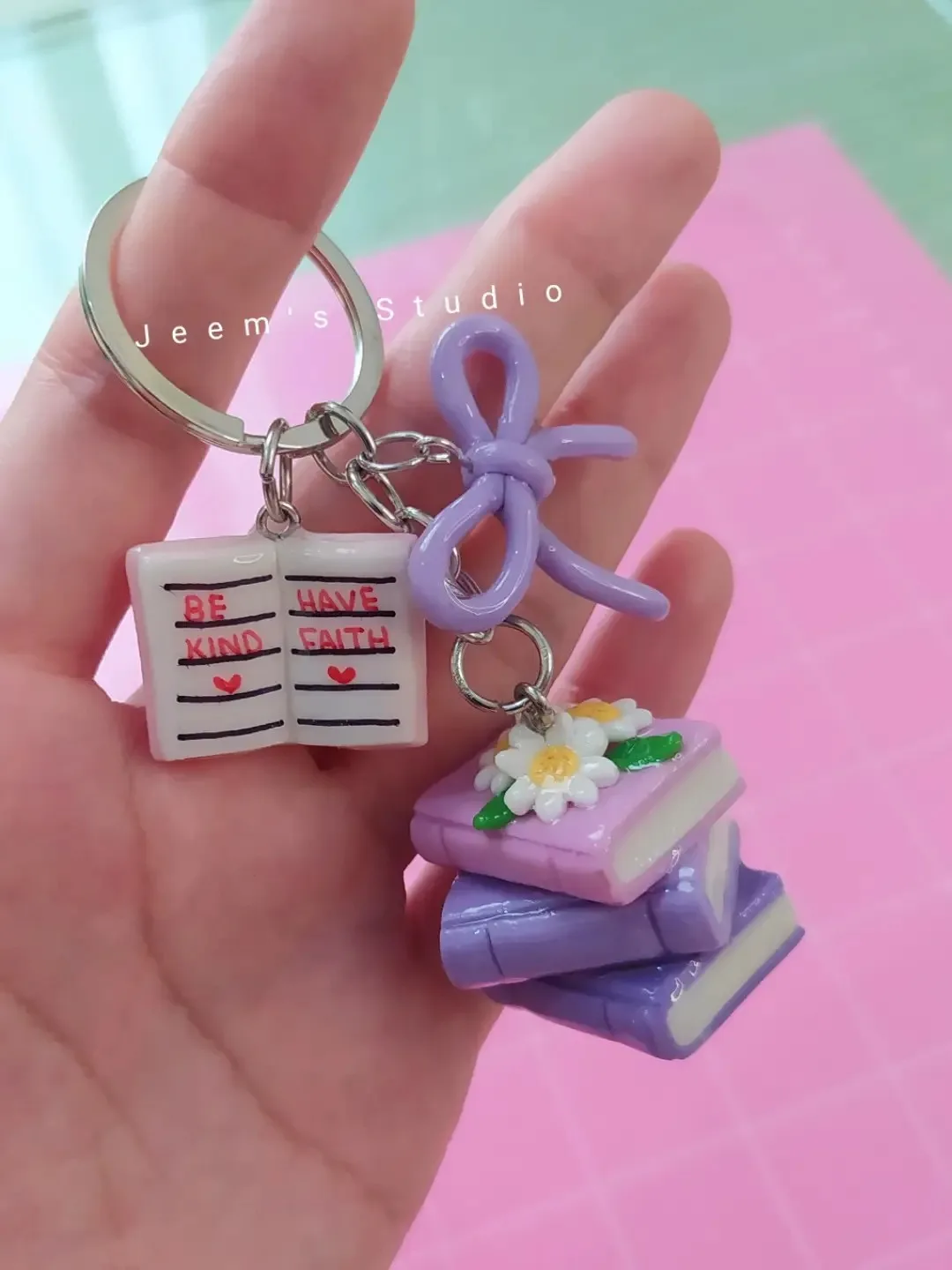 Bookworm Keychain
